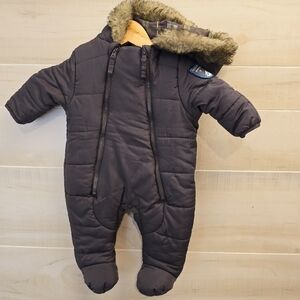 {3/6months} Weatherproof Baby Hooded Snowsuit